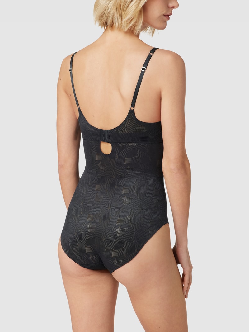 Body mit Strukturmuster Modell 'soft shape' in schwarz