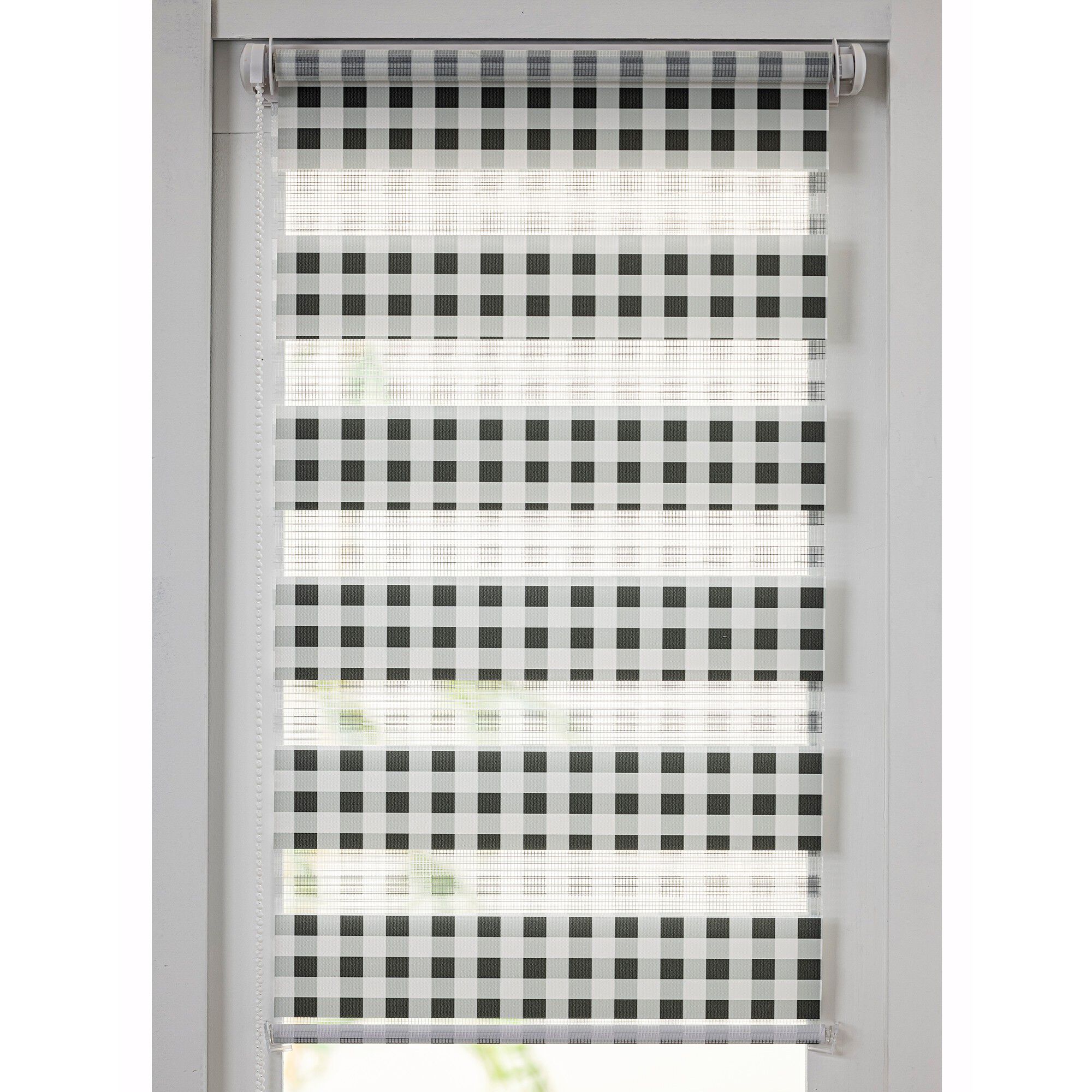 Store jour/nuit motif carreaux vichy
