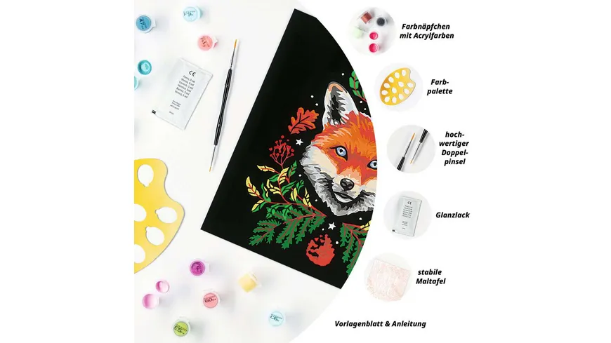 Ravensburger Beschäftigung - CreArt - Malen nach Zahlen – Pixie Cold: Fox – ab 12 Jahren