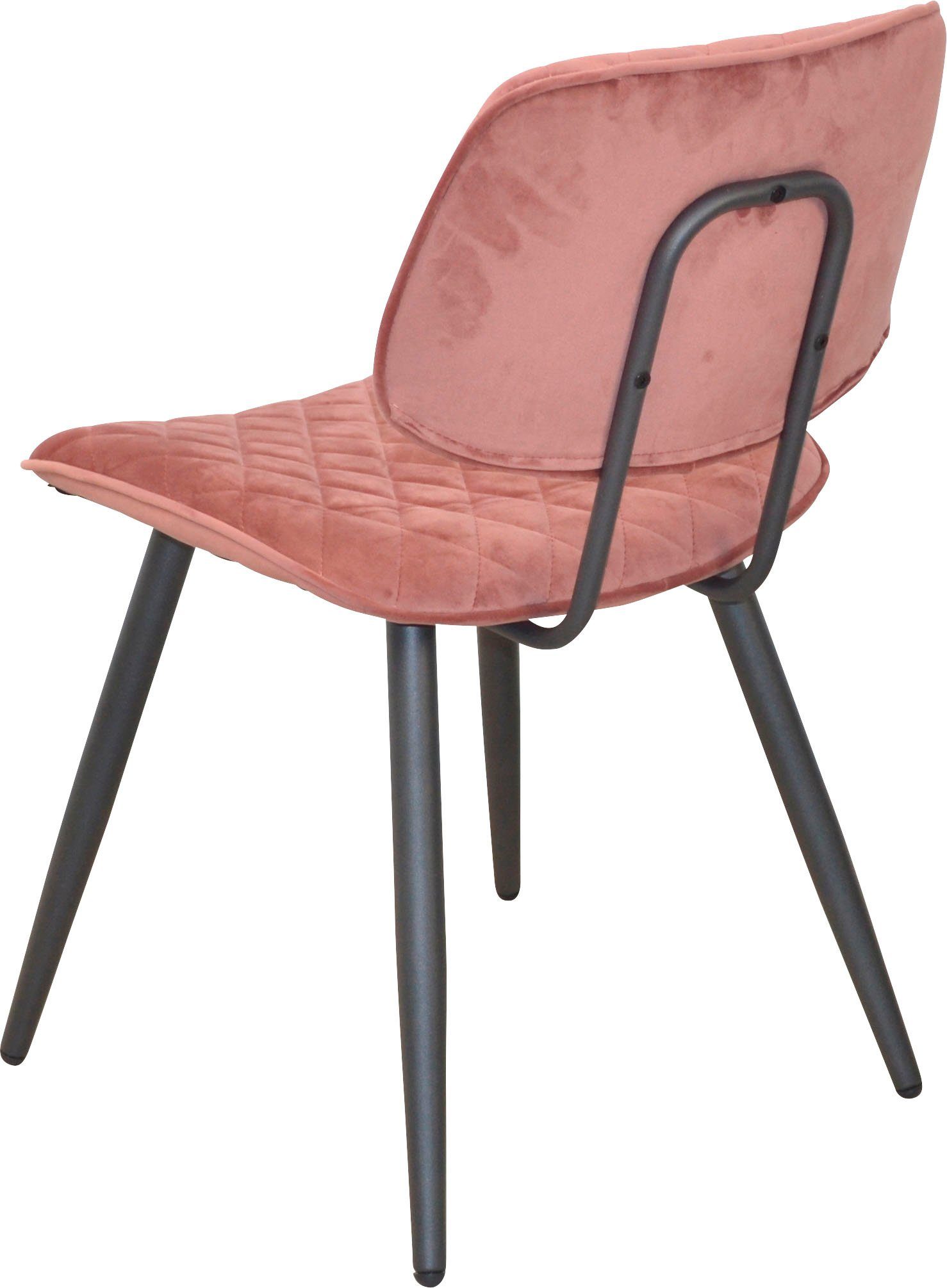 INOSIGN Polsterstuhl (Set, 1 St), Gestell aus Stahlrohr, Sitz und Rücken schaumstoffgepolstert