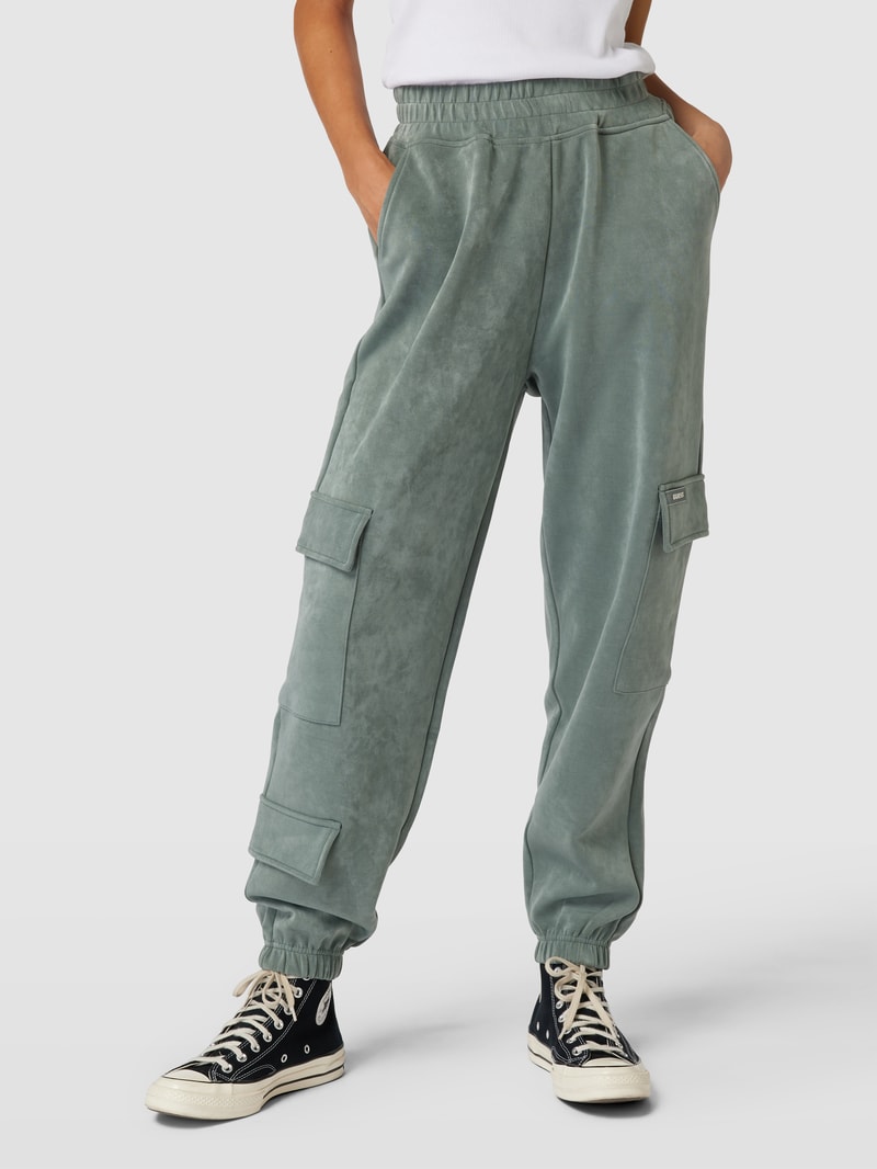 Sweatpants mit Cargotaschen Modell 'EUPHEMIA' in bottle