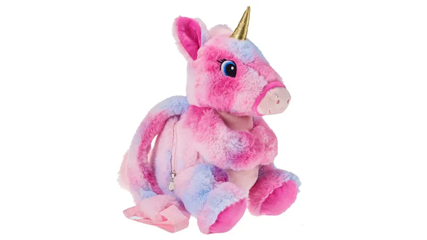 Plüsch Rucksack Einhorn pink