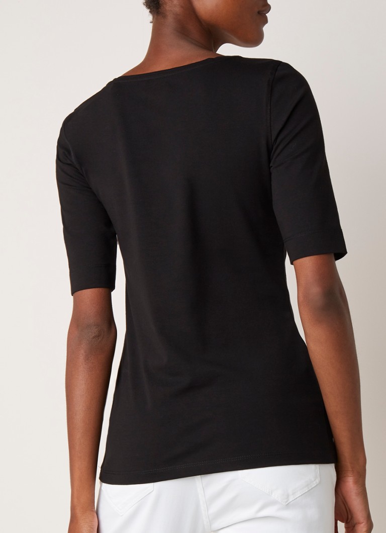 OPUS Daily basic cotton T-shirt with round neck