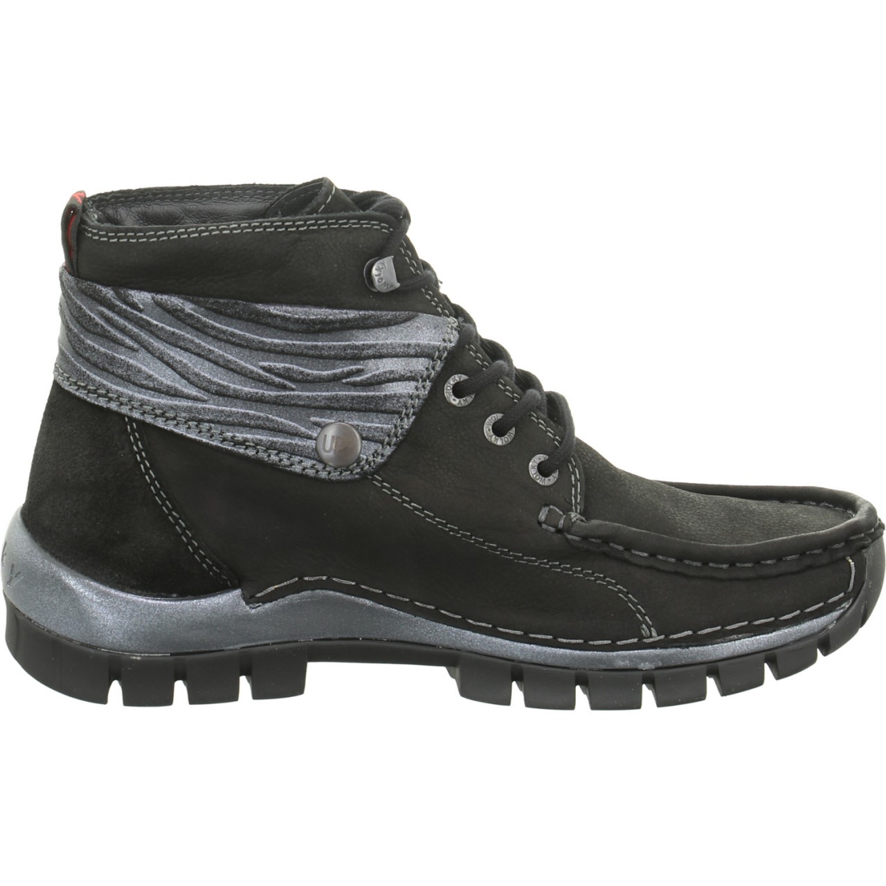 WOLKY Schnür-Stiefeletten schwarz Up2