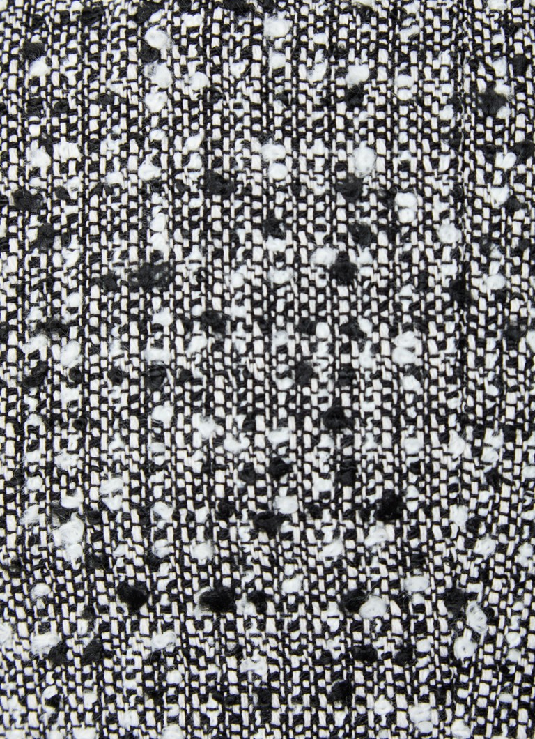 Minissaia Charlie da LKBennett com estampa tweed.