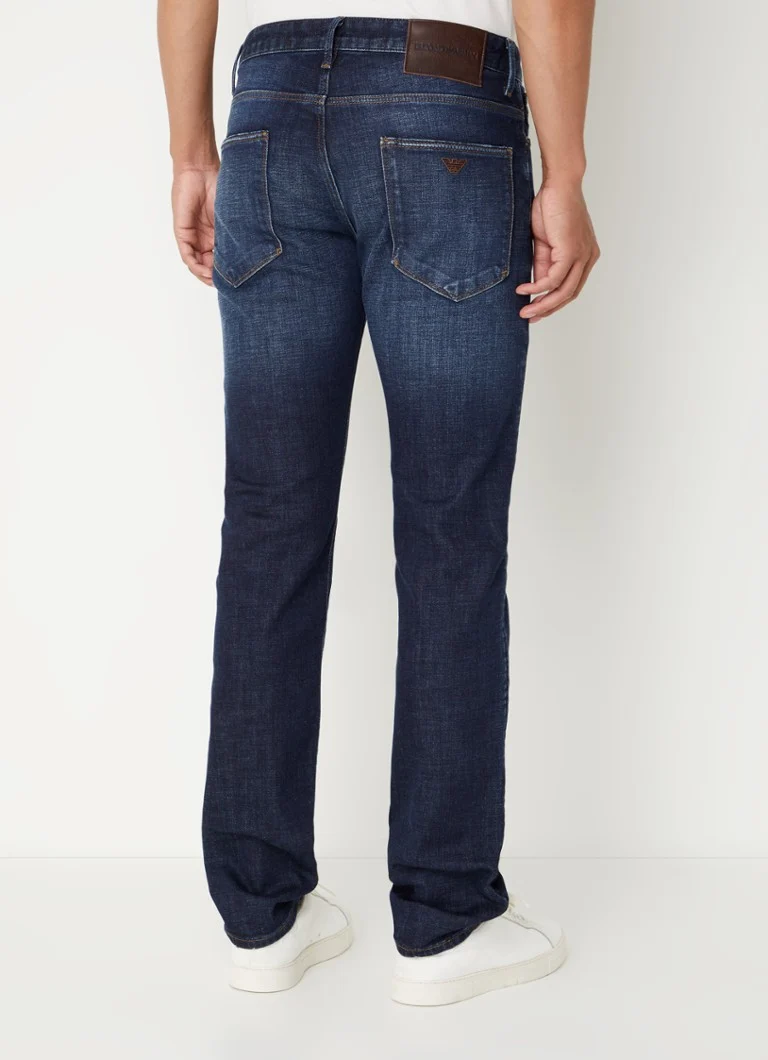 Blugi skinny Emporio Armani cu efect distressed