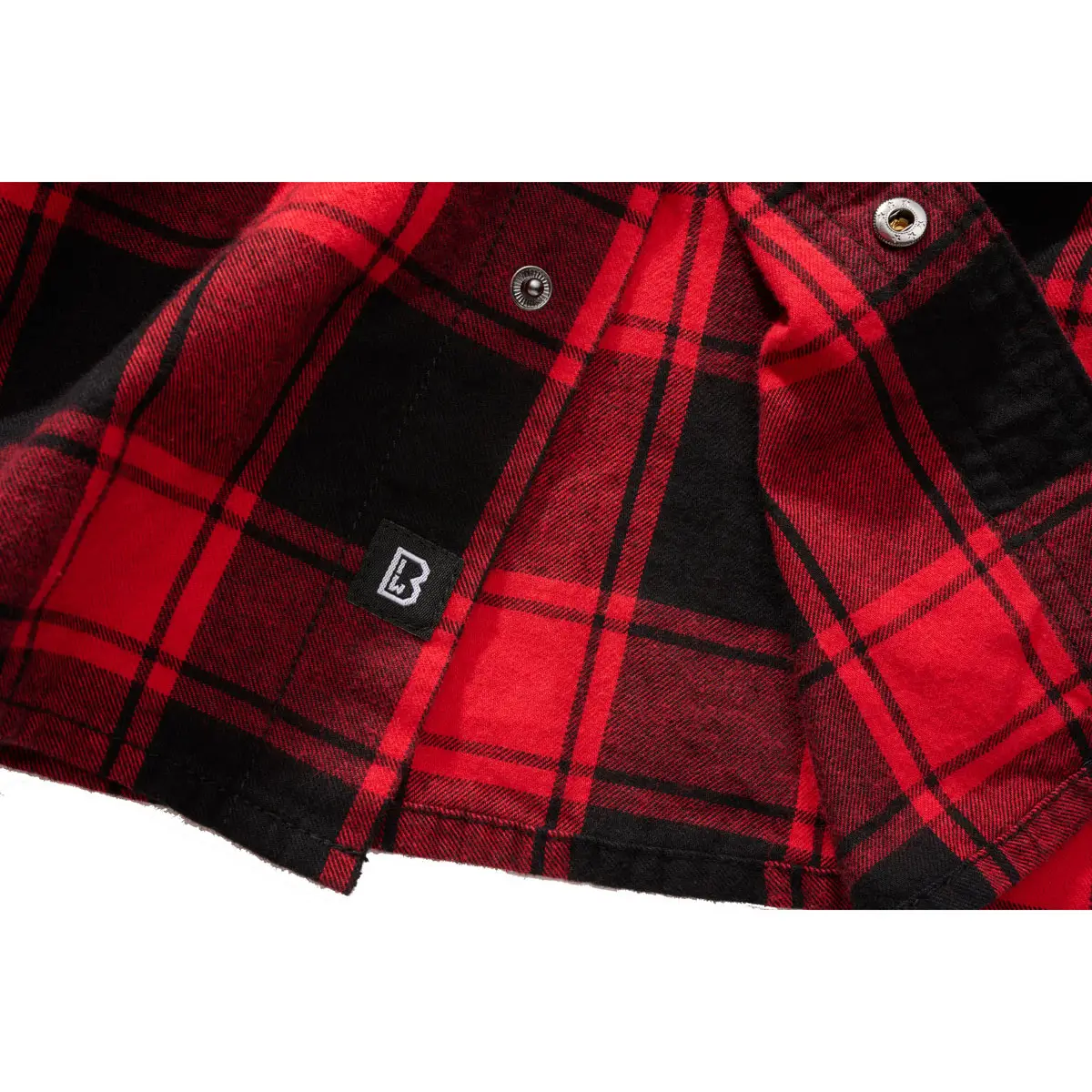 Checkshirt ärmellos rot-schwarz