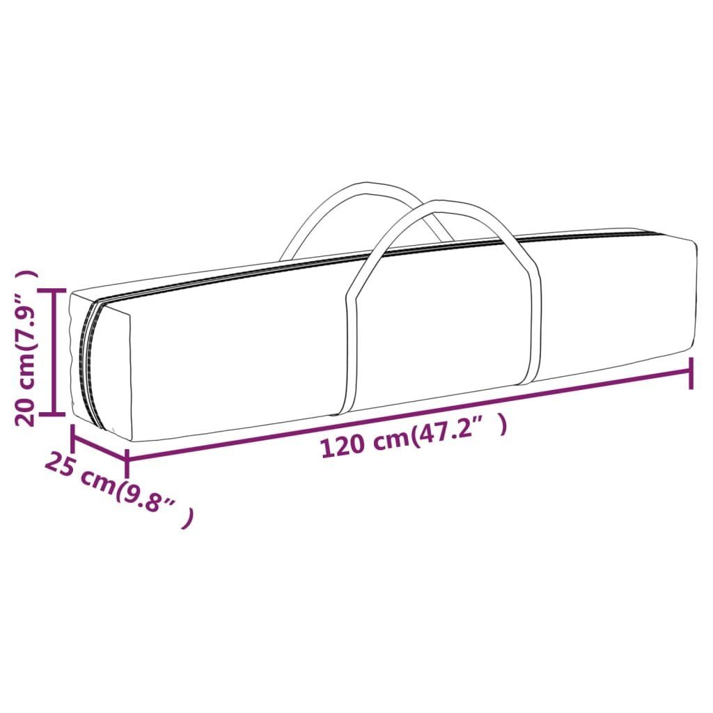 vidaXL Pavillon Partyzelt Faltbar Creme 3x3 m Garten Pavillon