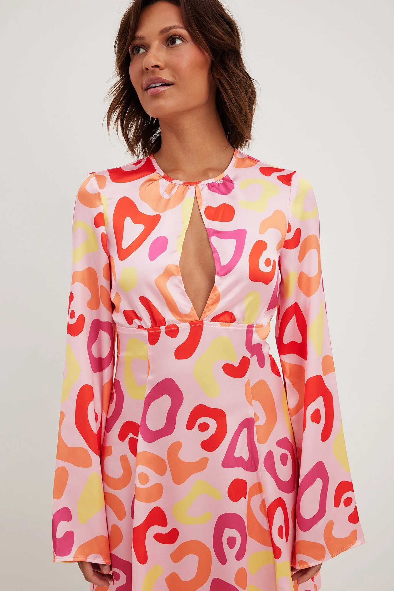 Flowy Cut Out Mini Dress