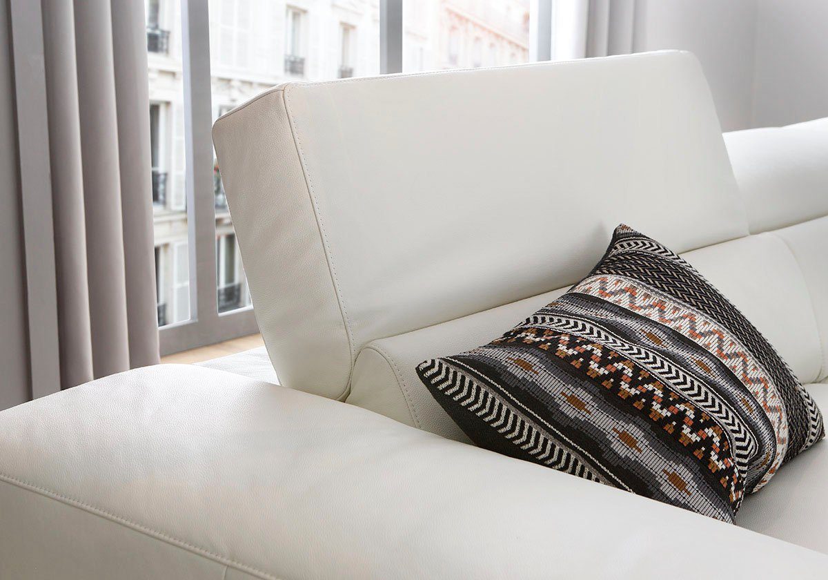 W.SCHILLIG Ecksofa piedroo, Kopfteilverstellung, wahlweise mit Sitztiefenverstellung, Breite 303cm