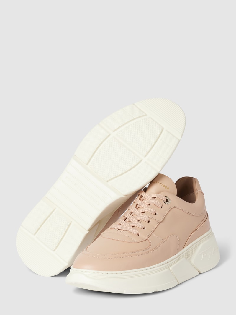 Sneaker aus Leder Modell 'CHUNKY LEATHER SNEAKER' in beige