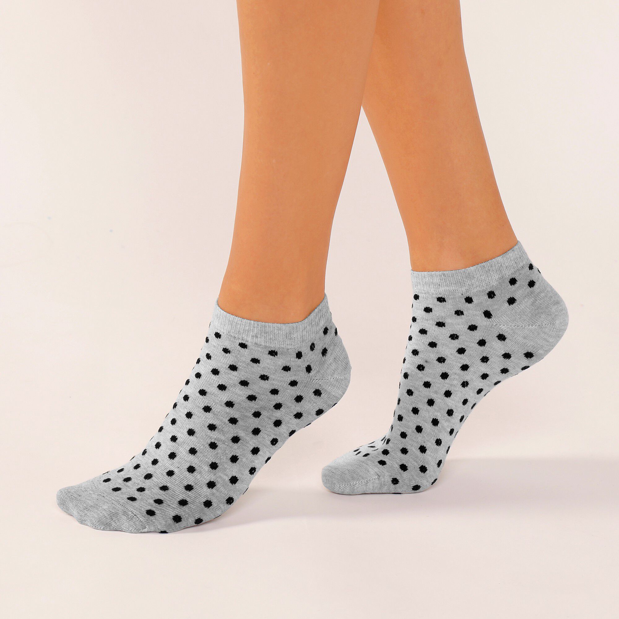 Socquettes basses pois fantaisie