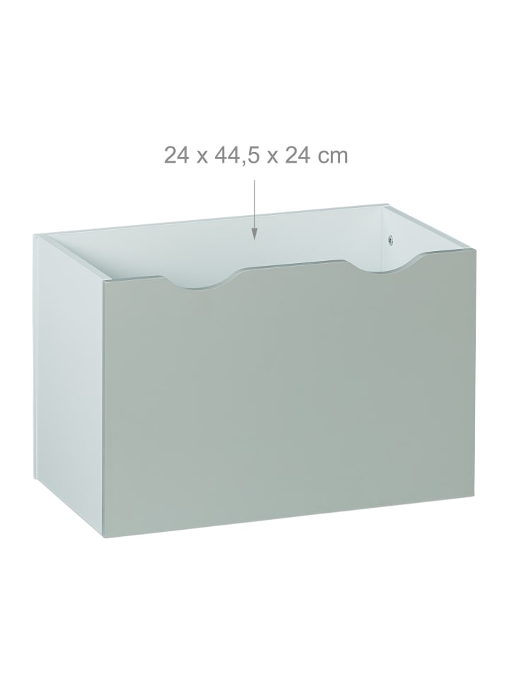 relaxdays Kinderregal in Weiß/ Grau - (B)50,5 x (H)70 x (T)28 cm günstig kaufen onesize