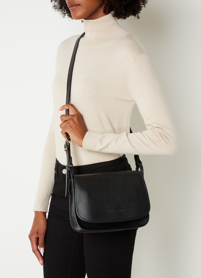 Longchamp Le Foulonné crossbody laukku M nahkaa