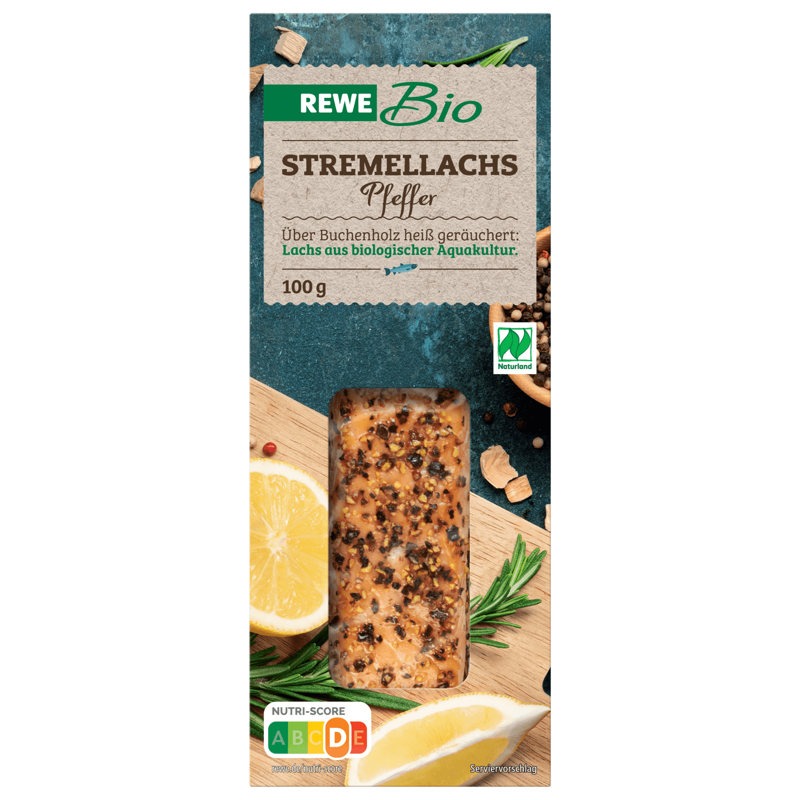 REWE Bio Stremellachs Pfeffer 100g