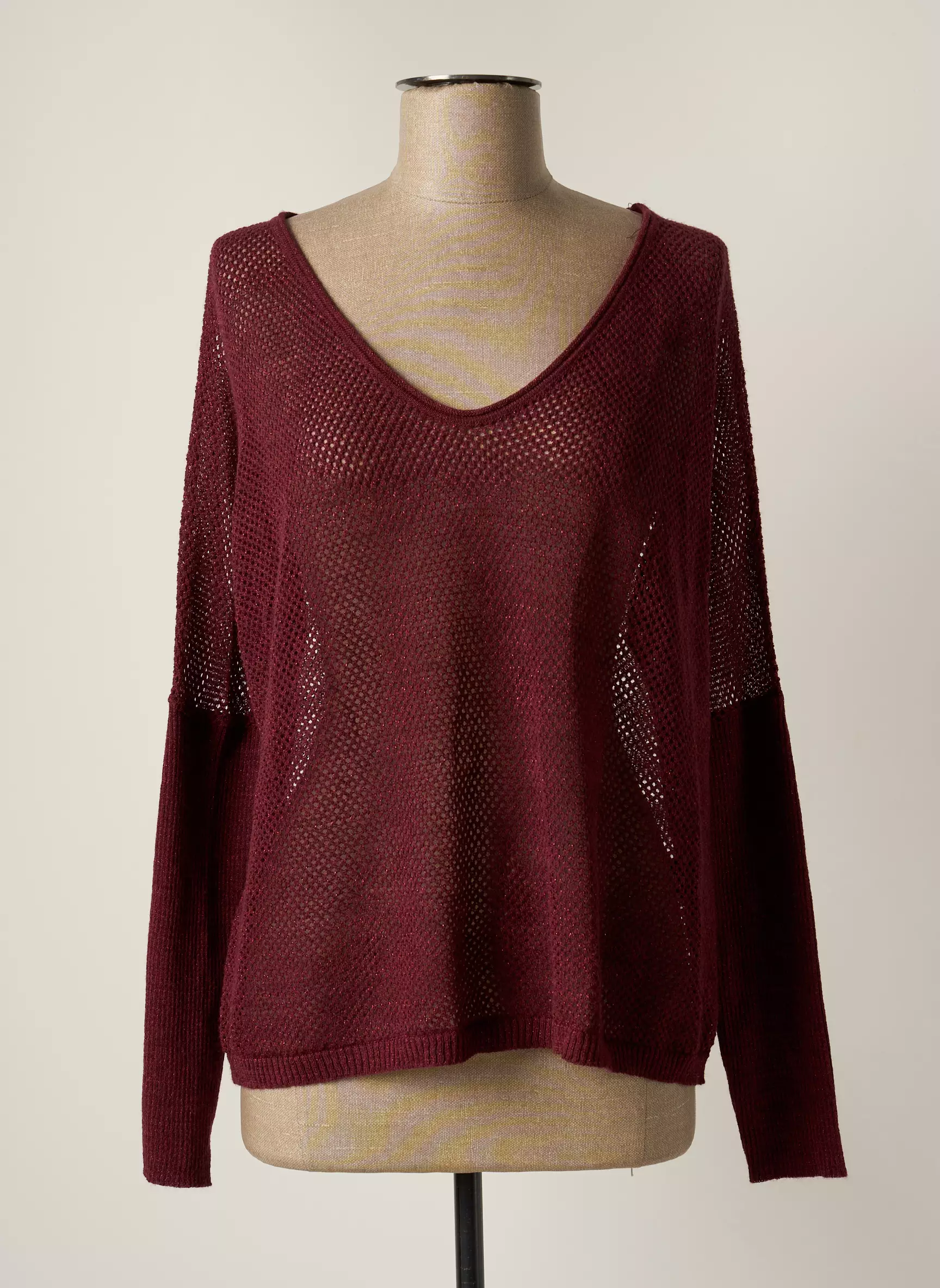 Lauren Vidal Pulls Femme couleur rouge