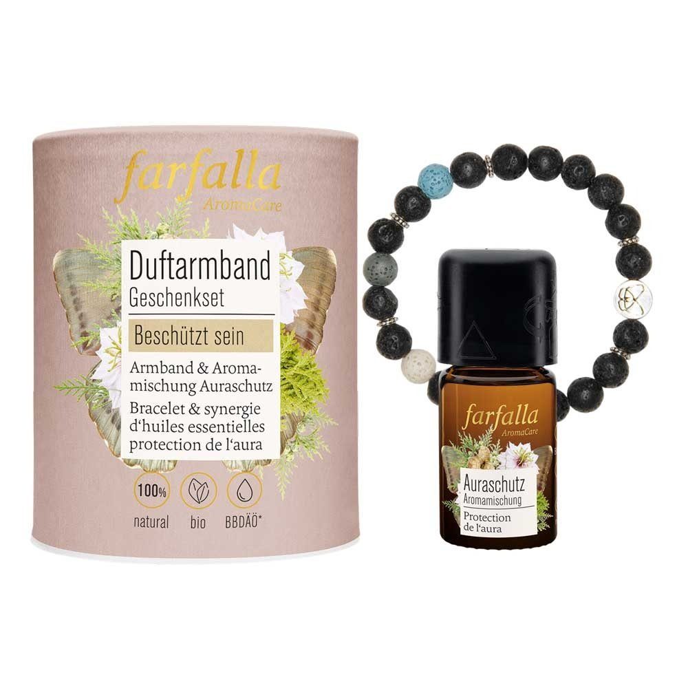 Farfalla Pflege-Geschenkset Geschenkset - Beschützt sein Armband & Aromamischung