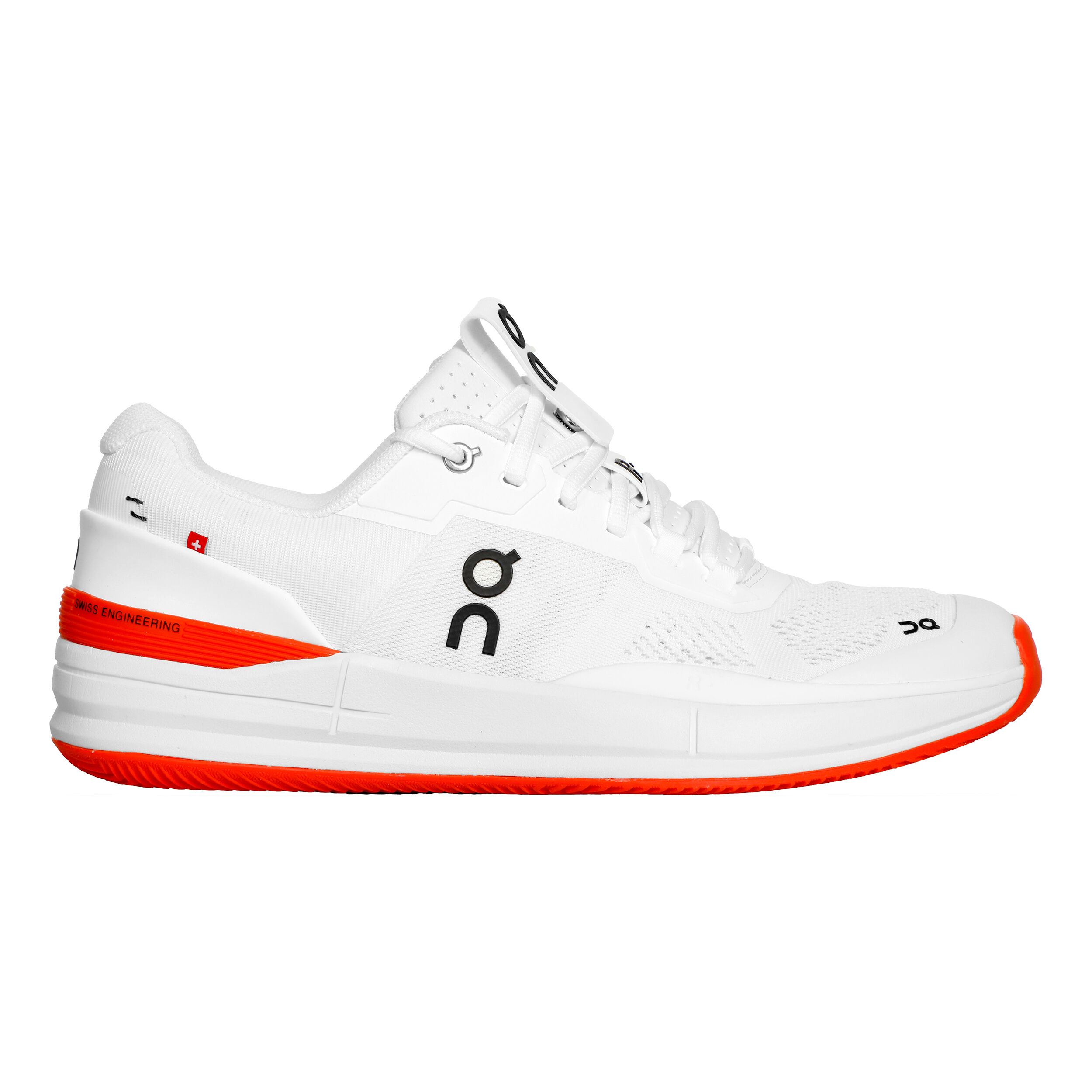 The Roger Pro Sandplatzschuh Herren - Weiß, Orange