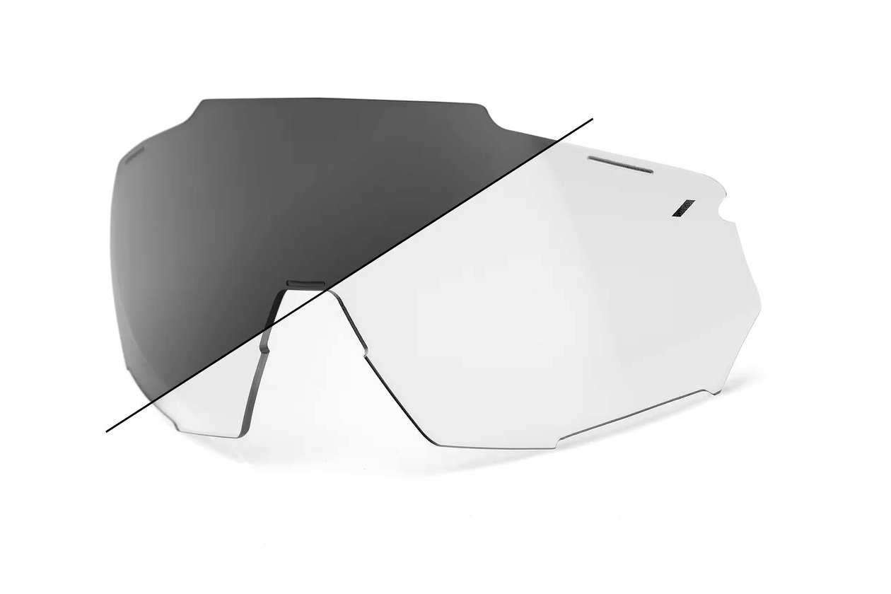 100 Percent Racetrap 3.0 clear smoke / Photochromic Replacement Lens