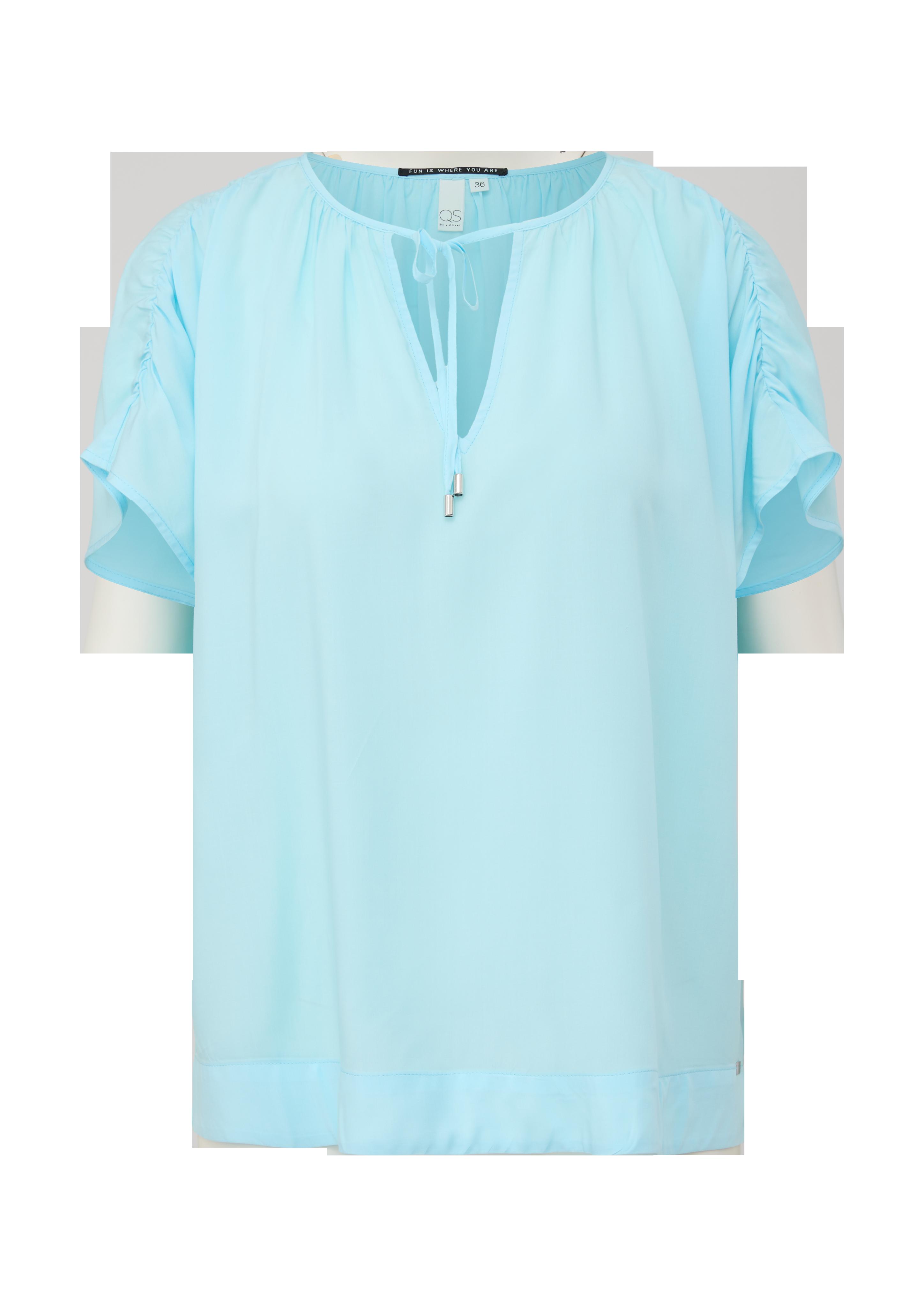 Viskosebluse mit Raffung  2130782-6045