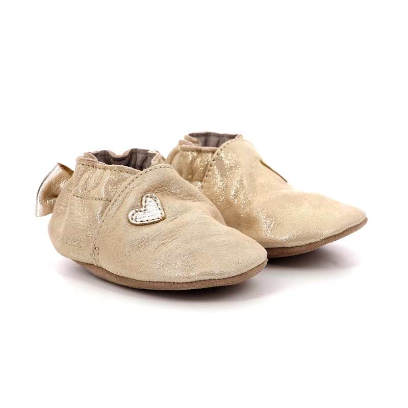 Chaussons cuir tannage vegetal Mini Love
