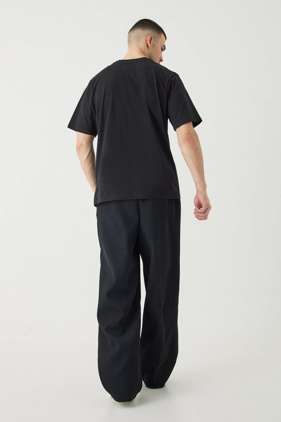 Tall Hose mit weitem Bein und elastischem Bund
