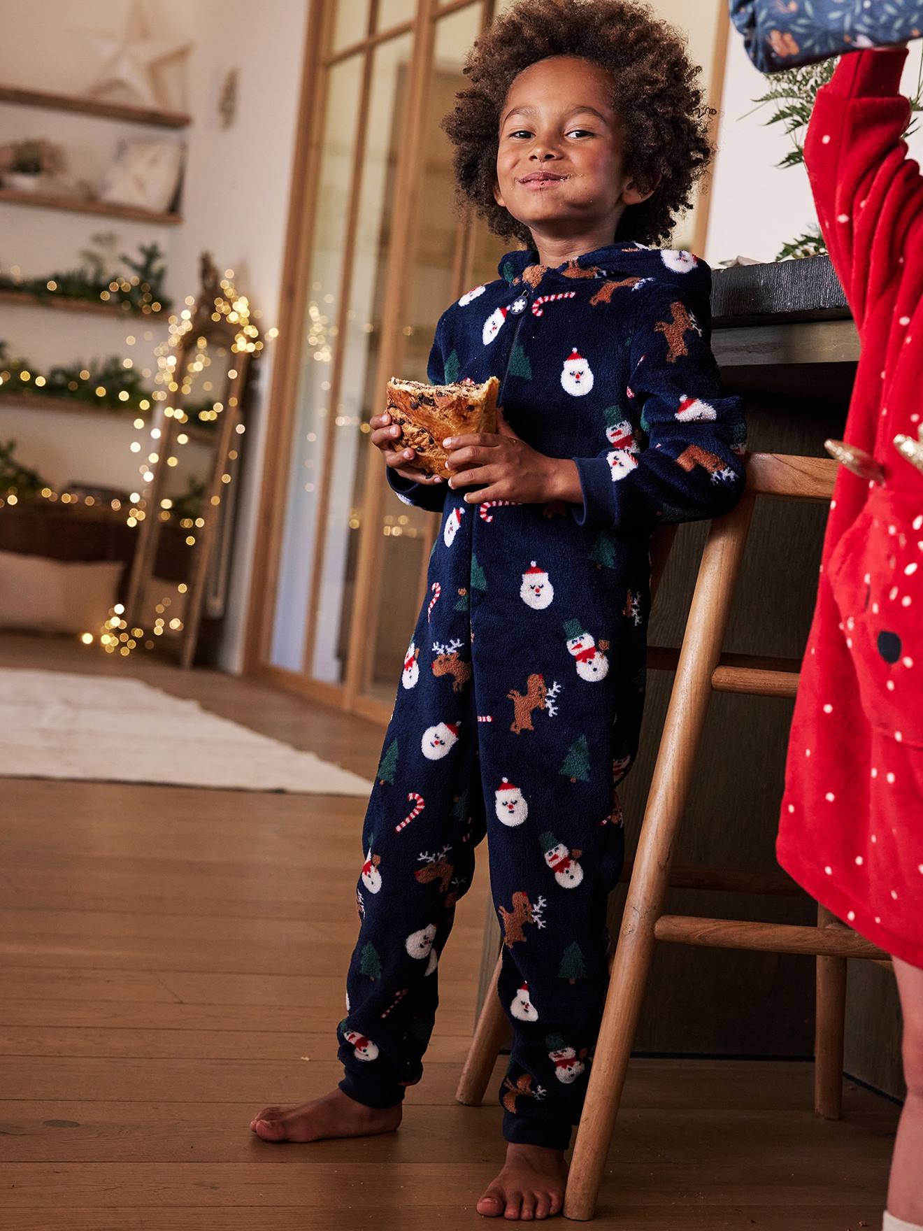 Vertbaudet Jungen Weihnachts-Overall - marine