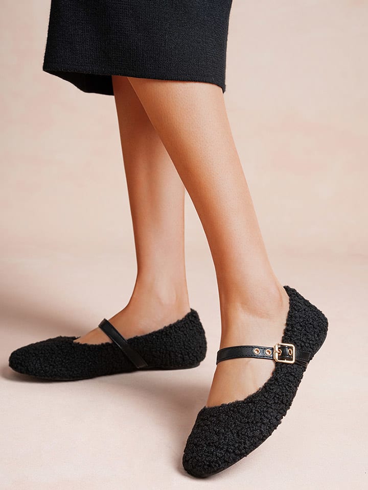 Foreverfolie Ballerinas in Schwarz günstig kaufen
