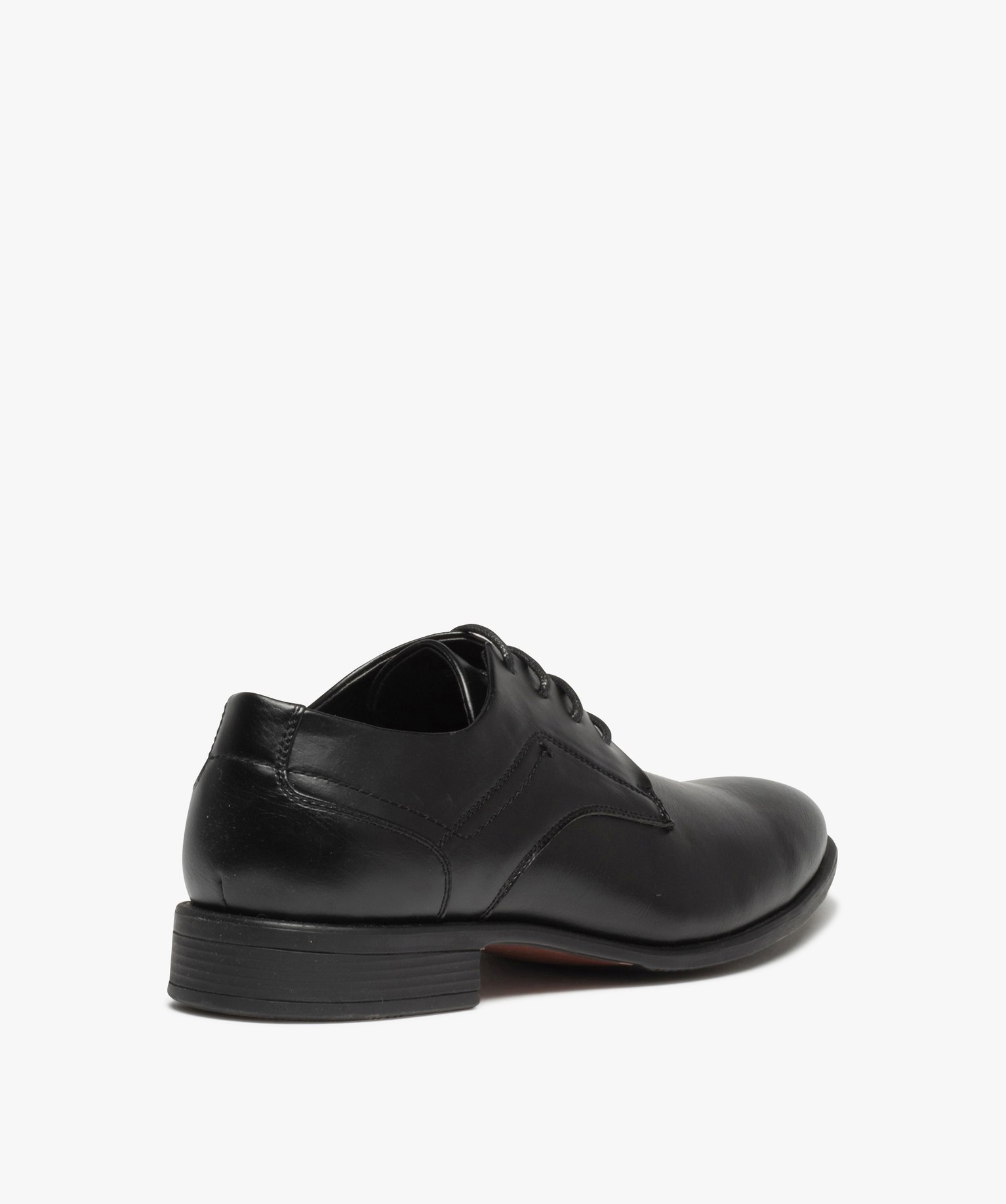 Derbies homme classiques unis à lacets ronds noir | GEMO