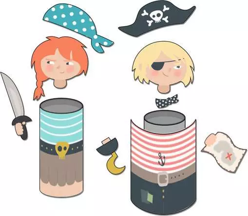 Piraten - Bastelset für Kinder ab 6 Jahren