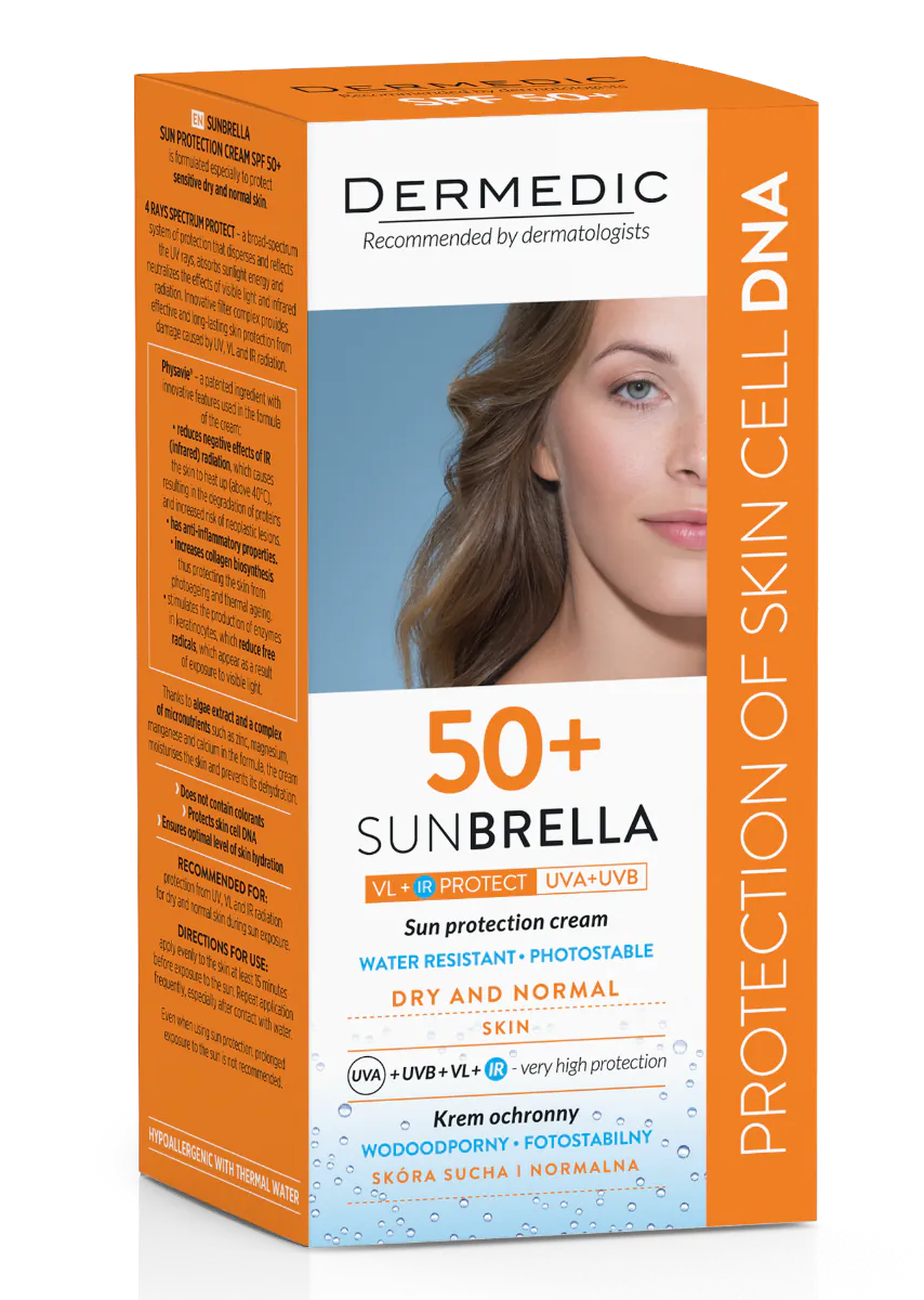 Dermedic Sunbrella gezichtscrème voor droge en normale huid SPF50+