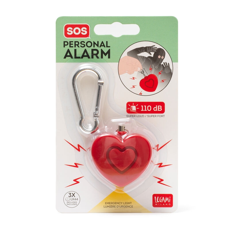 Osobný bezpečnostný alarm s LED svetlom - SOS osobný alarm