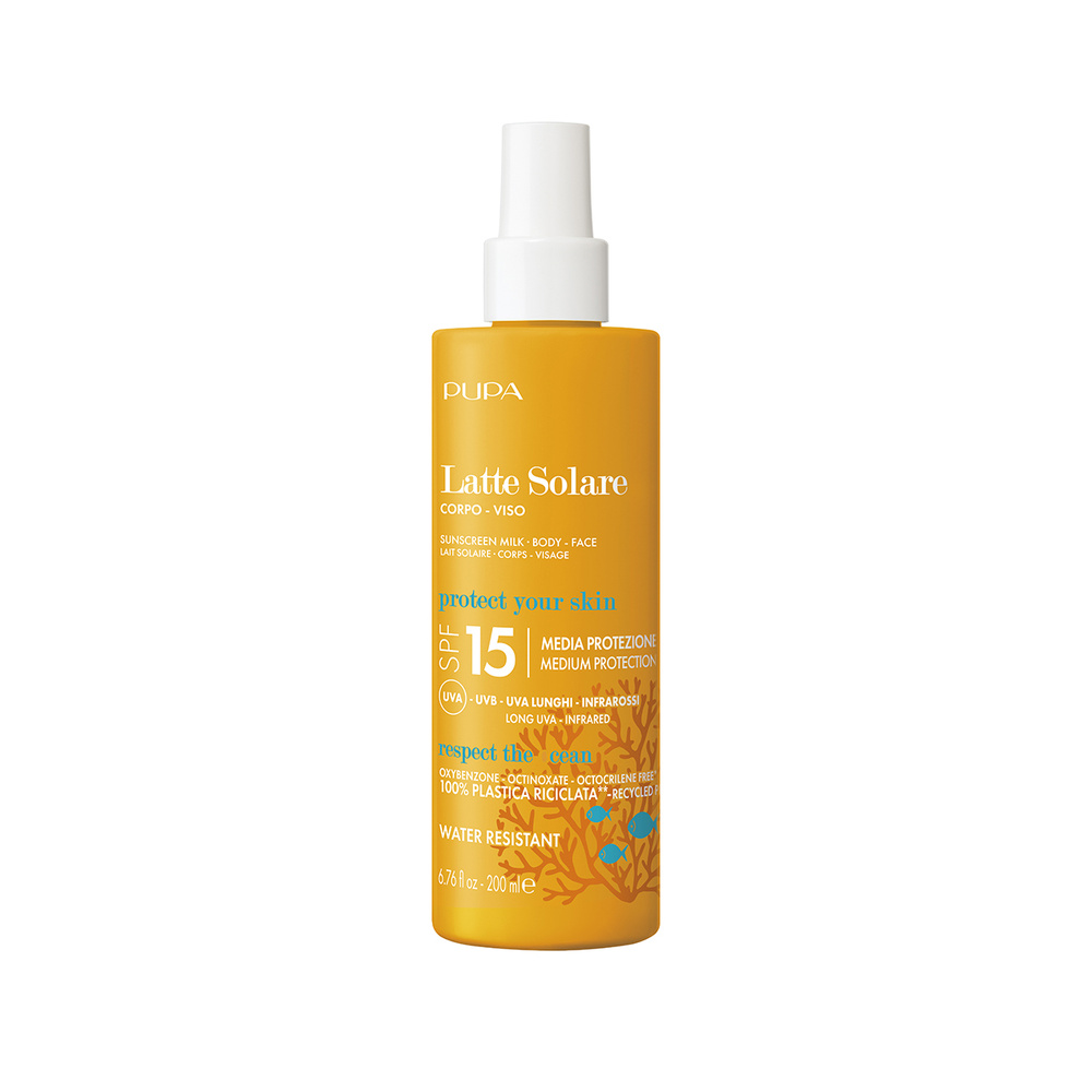 Pupa Milano LAIT SPRAY SOLARE MULTIFONCTION SPF 15 - 200 ML LAIT SOLAIRE POUR LE CORPS