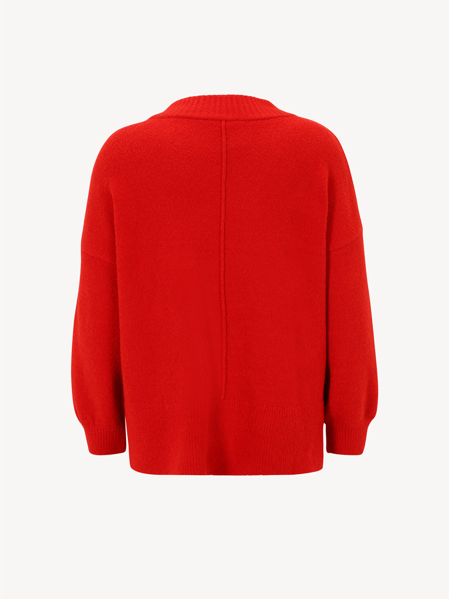 Pull-over en tricot - rouge