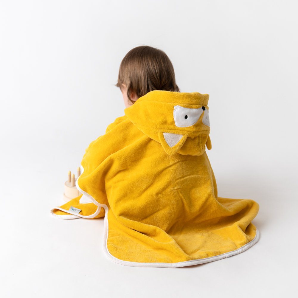 Schlummersack Kinderbademantel, Frottee Badeponcho OEKO-Tex zertifiziert
