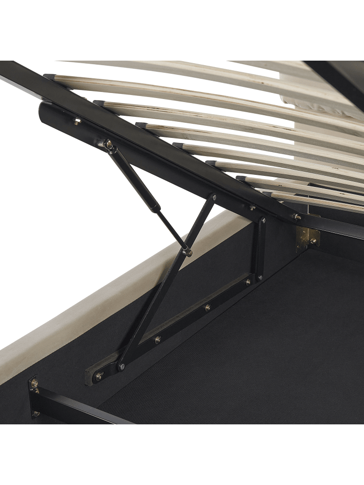 Beliani Doppelbett BATILLY in Beige - (W) 174 x (H) 105 x (L) 224 cm günstig kaufen onesize