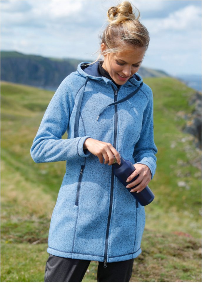 Long-Fleecejacke