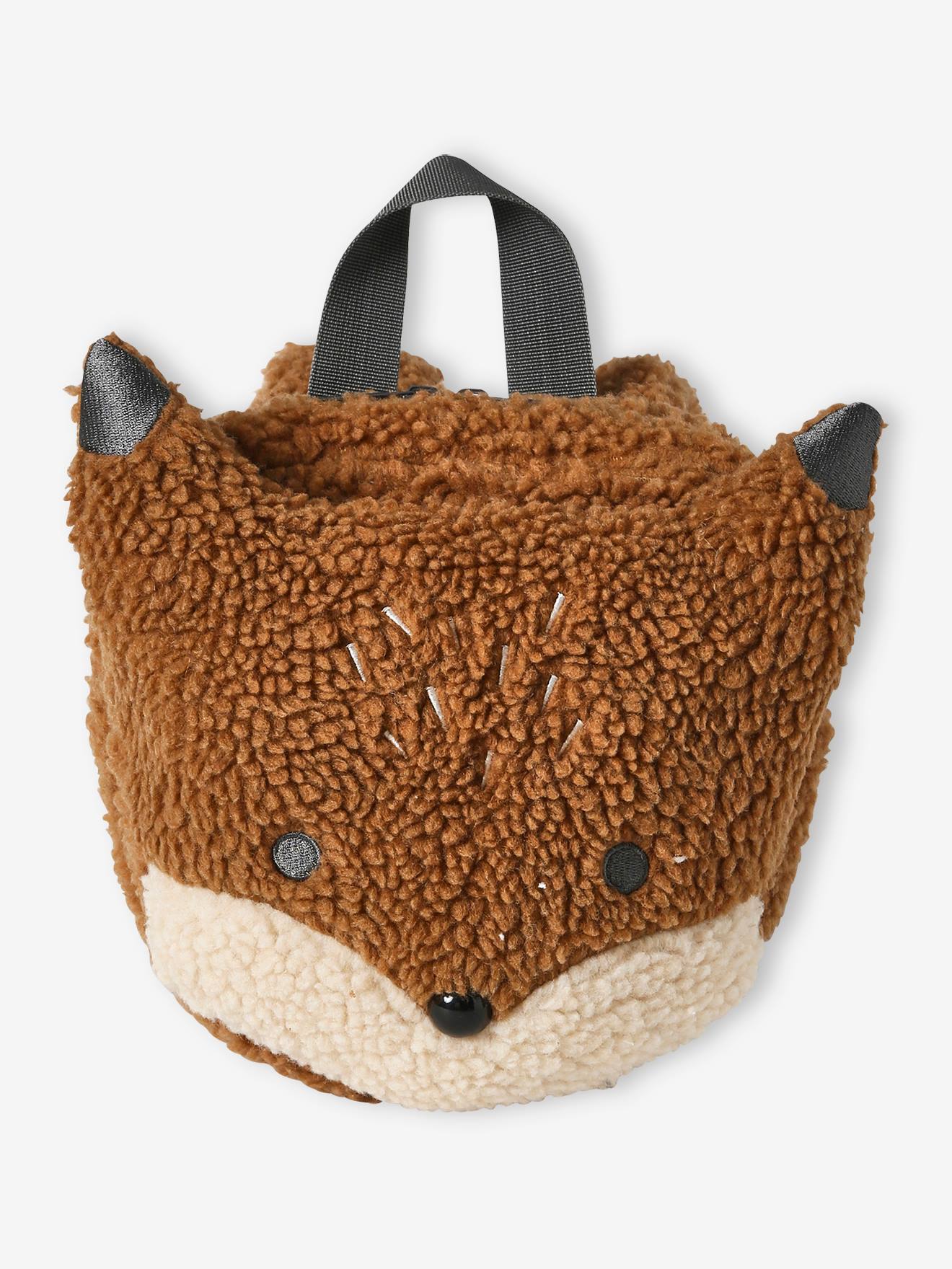 Vertbaudet Kinder Rucksack aus Teddyfleece, Fuchs - rothaar