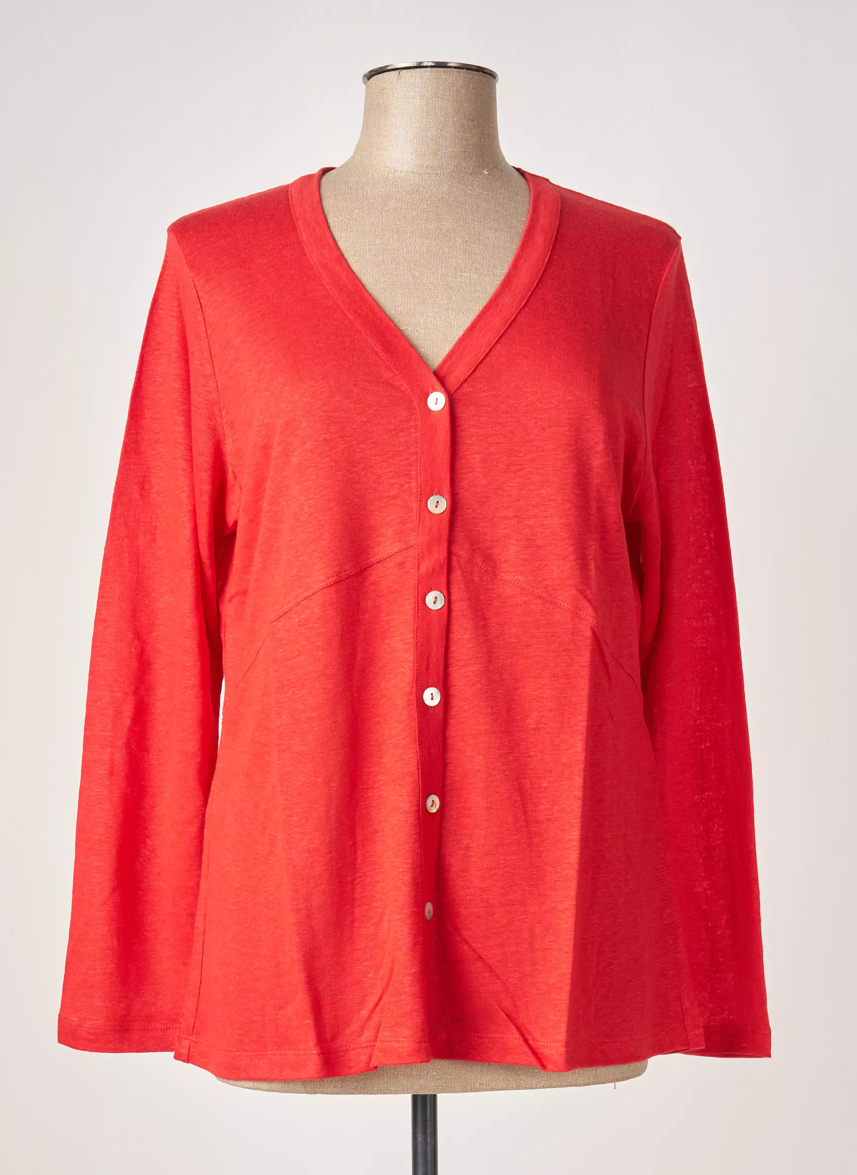 Maloka Cardigans Femme couleur rouge