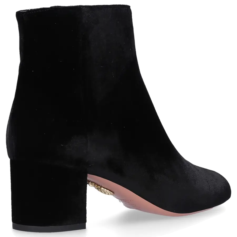Aquazzura - Klassische Stiefeletten BROOKLYN Samt - schwarz
