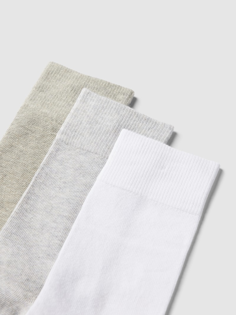 Socken mit Stretch-Anteil im 3er-Pack in weiß