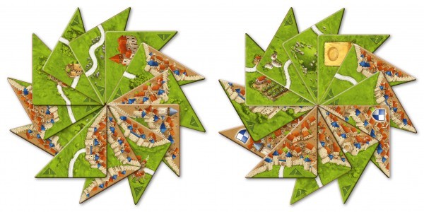 Carcassonne 2. Ed.: Halb so wild I + II (Mini-Erw.)