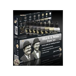 Black and White Paint Set