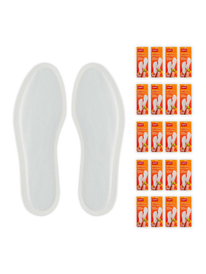 relaxdays 20 Paar Sohlenwärmer in Weiß - Größe XL günstig kaufen onesize