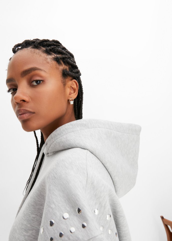 Oversize Sweatshirt mit Nieten