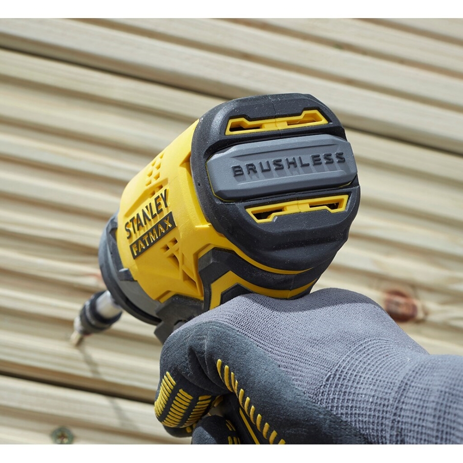 Șurubelniță cu impact Stanley SFMCF820D2K FATMAX® V20 cu 3 viteze, fără perii, 18V, 2.0Ah, Li-Ion