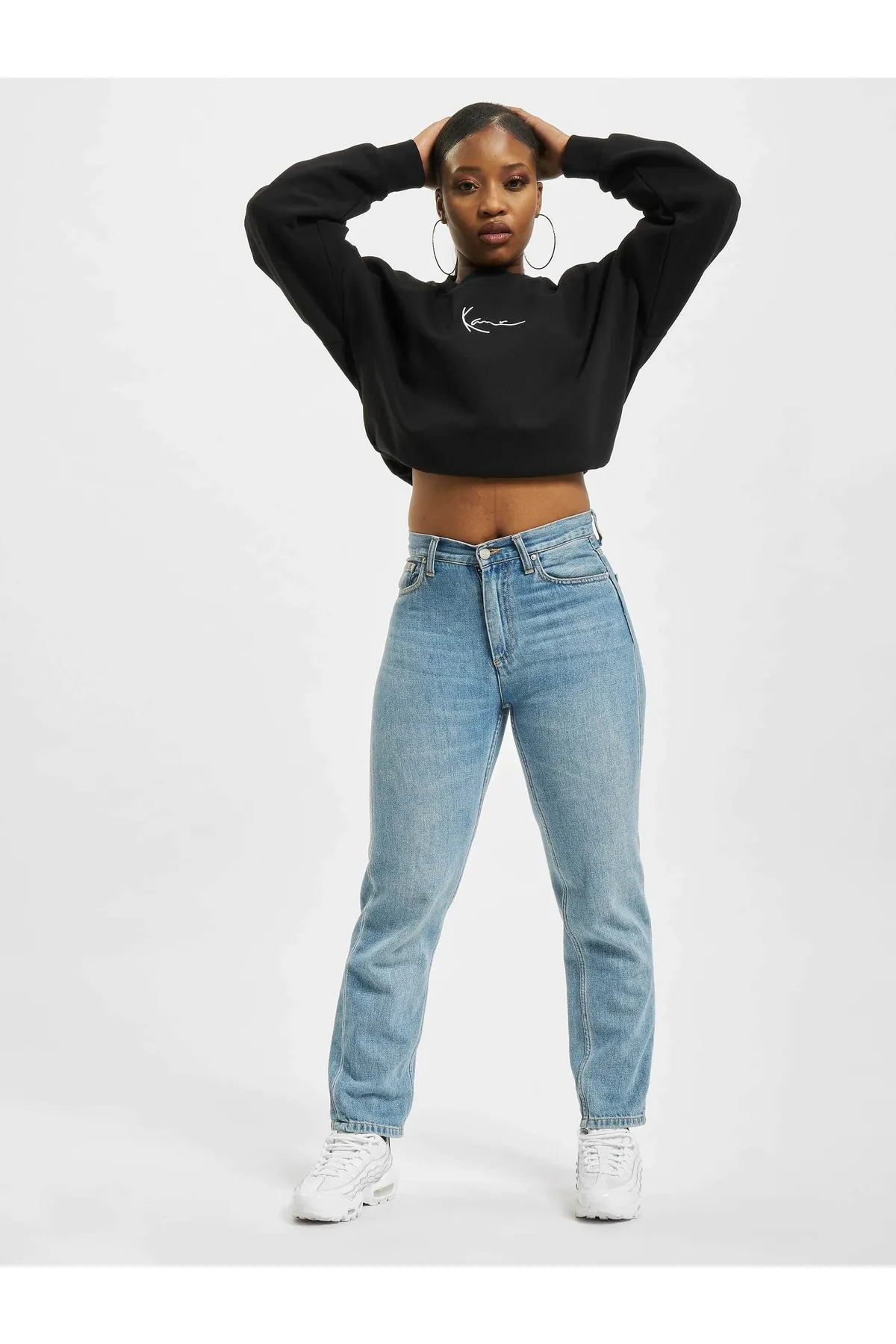 KARL KANI  Sweatshirt - Schwarz - Regular Fit