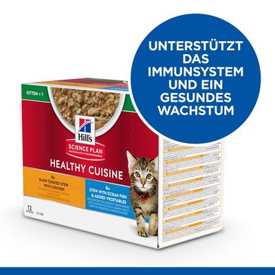 Hill's Science Plan Kitten Healthy Cuisine mit Huhn & Seefisch