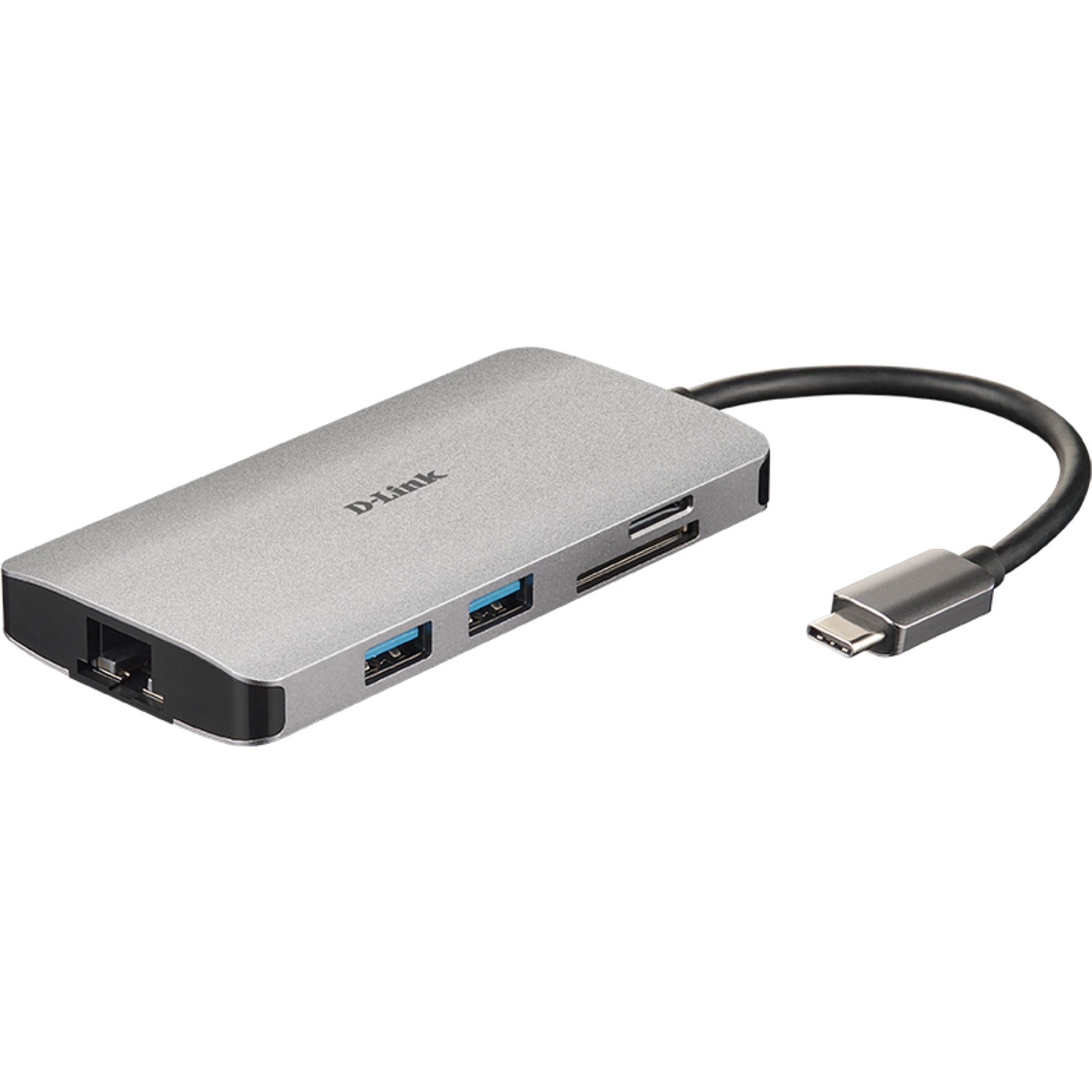D-Link Laptop-Dockingstation D-Link DUB-M810 8‑In‑1 USB‑C Hub, Dockingstation