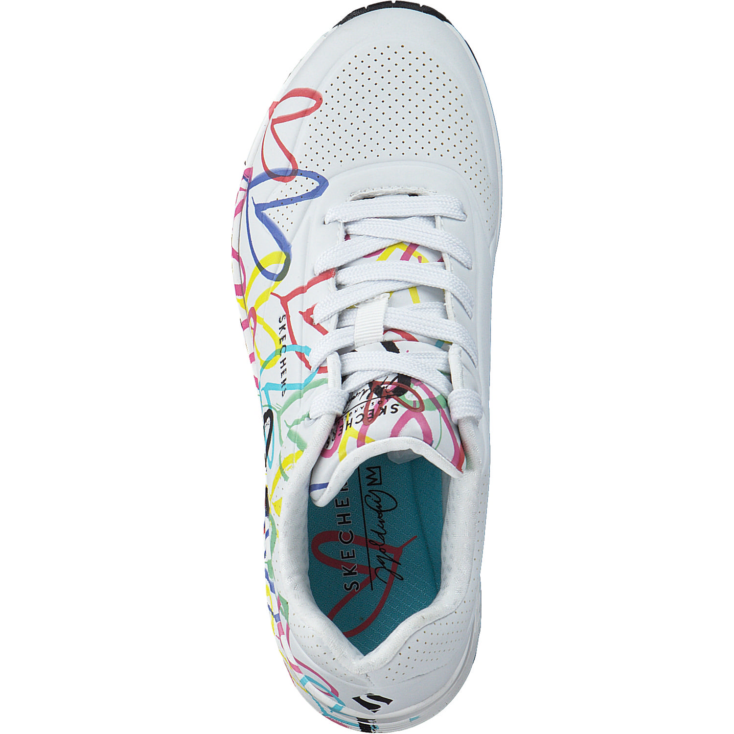 Skechers 155507, Sneakers Low, Damen, WMLT Weiß